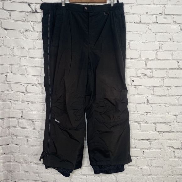 Obermeyer Men's Snow Ski Pants Black Size XL Squaw Valley Short Nylon‎ 40x28 - Picture 1 of 16